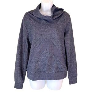 Lolë Gray Tweed Chevron Hoodie Gray‎ Size M